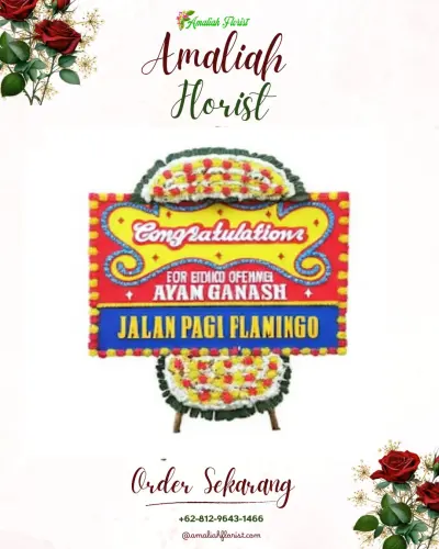 Bunga Papan Congratulation di Poncosari